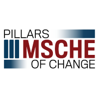 Pillars of Change podcast logo.