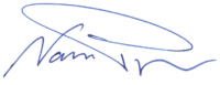 Nasser Paydar signature